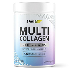 1WIN Комплекс мульти Коллаген + Витамин С вкус Нейтральный 240г