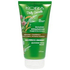 Кора Daily Secrets Бальзам-кондиционер Гладкость и блеск для всех типов волос 175мл