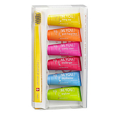 Curaprox Набор зубная паста Be You Candy 10мл N6 + зубная щетка для детей от 5 лет CS Smart