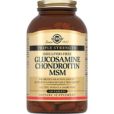 Солгар Комплекс Глюкозамина, Хондроитина и МСМ таблетки 2090мг N120