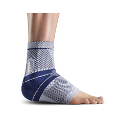 Bauerfeind Бандаж голеностопный MalleoTrain 8G артикул 11011102, размер 4 левый, титан/серый