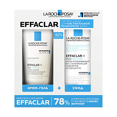 La Roche Posay (Ля Рош-Позе) Эфаклар Набор (H Iso-Biome крем-гель очищающий 200мл + уход против несовершенств 40мл)