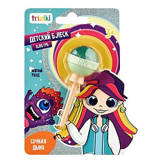 Trixiki Блеск для губ детский цвет мятный 9г