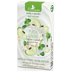 Florinda Мыло туалетное твердое Яблоко и мята 100г