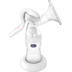 Чикко молокоотсос ручной с бутылочкой NATURAL FEELING