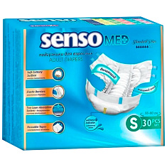 Senso Med Подгузники для взрослых одноразовые Standart Plus р.S N30