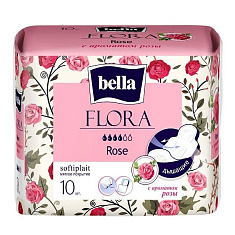 Bella прокладки гигиенические Flora Rose №10 с ароматом розы