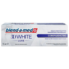 Blend-a-med зубная паста 3D WHITE LUXE совершенство 75мл