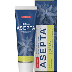 Асепта зубная паста Лечебные травы 75мл