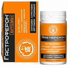 Гастроферон Хитозан капсулы 447мг N60