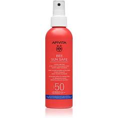 Apivita Bee Sun Safe Спрей солнцезащитный тающий ультра-легкий для лица и тела SPF50 200мл