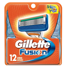 Gillette Сменные кассеты для бритья Fusion 12шт