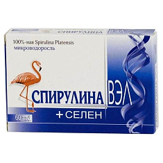 Спирулина Вэл + Селен таблетки 0,5г N60