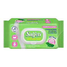 Salfeti Салфетки влажные очищающие универсальные с крышкой 130 шт