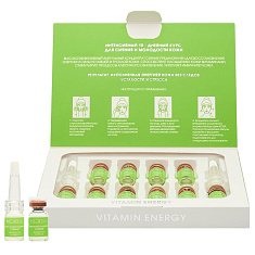 Кора Vitamin Energy Ампульный концентрат Сияние витамин С 5%, таурин 2%, 10 ампул х 2мл