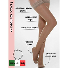 Релаксан Lady чулки компрессионные Stay-Up 70den 1 кл/15-21mmHg арт.960А р.3, телесный