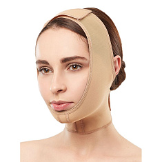 Native Маска компрессионная 6.00 после липосакции подбородка и фейслифтинга размер 1 30-34 телесный