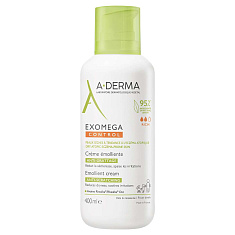A-Derma Экзомега Control смягчающий крем для лица и тела 400мл