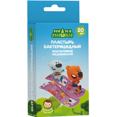 Ми-ми-мишки Лейкопластырь бактерицидный влагостойкий детский 1,9см х 7,2см N20 набор