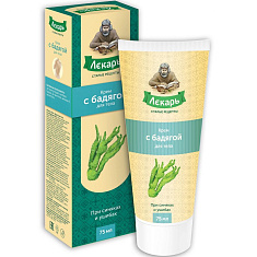 Лекарь крем для тела с бадягой при синяках и ушибах 75мл