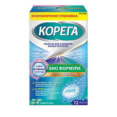 Корега Биоформула для обработки зубных протезов таблетки N72