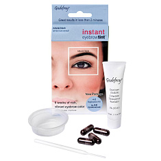 Godefroy Eyebrow Tint Natural Black Краска-хна в капсулах для бровей набор 4 капсулы черная