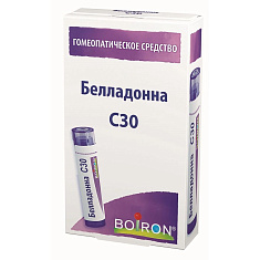 Белладонна С30 Гомеопатический монокомпонентный препарат гранулы гомеопатические 4г