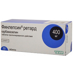 Финлепсин ретард таблетки пролонг 400мг N50