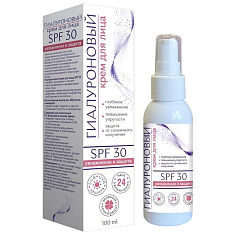 Гиалуроновый крем для лица SPF30 100мл