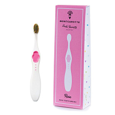 Montcarotte Детская зубная щетка розовая мягкая 0,15мм