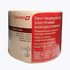 Бинт эластичный компрессионный Lauma модель 5 средней растяжимости 10смх5м
