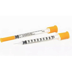 Канпо Шприц инсулиновый 3-х комп одноразовый 1 мл U100 с иглой 29G 0,33х13 мм №10