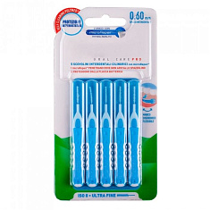 Biorepair Ершики межзубные цилиндрические 0,6мм ультратонкие со вкусом свежей мяты №5