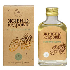 Алтайфлора Живица кедровая 15% с прополисом флакон 100мл