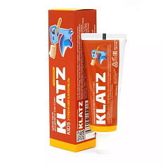 Klatz KIDS Зубная паста Утренняя карамель без фтора 48мл
