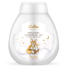 Zeitun Mom&Baby Гель детский нежный 3в1 для купания очищения волос и тела 250мл