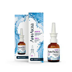 ЛинАква Форте для промывания и орошения полости носа с 2 лет спрей 30мл