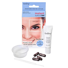 Godefroy Eyebrow Tint Medium Brown Краска-хна в капсулах для бровей набор 4 капсулы коричневый