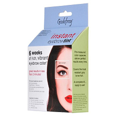 Godefroy Eyebrow Tint Dark Brown Краска-хна в капсулах для бровей набор 4 капсулы темно-коричневый