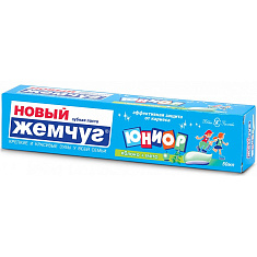Новый жемчуг Зубная паста Юниор Яблоко + мята 50мл