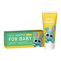Асепта беби зубная паста для детей 0-3 лет спелый банан 50мл