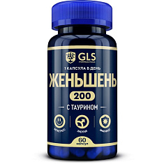 GLS Женьшень капсулы 400мг N60