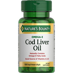 Nature's Bounty Жир печени норвежской трески капсулы №100