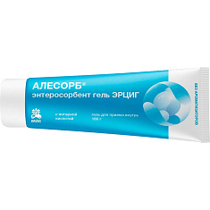 Алесорб Энтеросорбент гель Эрциг гель для приема внутрь 180г туба