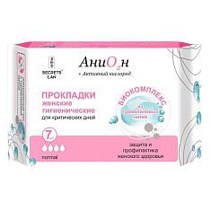 Secrets Lan Прокладки Анион + О2 на критические дни 7шт