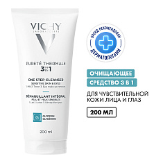 Vichy (Виши) Пюрте Термаль Интеграль демакияж 3-в-1 Универсальное средство для снятия макияжа 200 мл