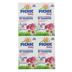 Пикник бэби пластины от комаров 10 шт