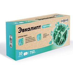 BioForte Эвкалипт Премиум таблетки для рассасывания 750мг №30