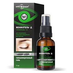 Векингель Д Гель гипоаллергенный для ежедневного очищения поверхности век и ресниц 15мл