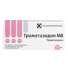 Триметазидин МВ таблетки модифицируемые высв п/о 35мг N30 Татхимфармпрепараты